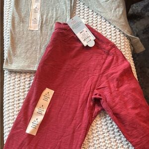 Cat & Jack Red and Gray Long Sleeve Tees